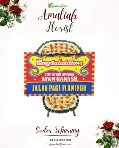 Bunga Papan Congratulation di Bungbangsari